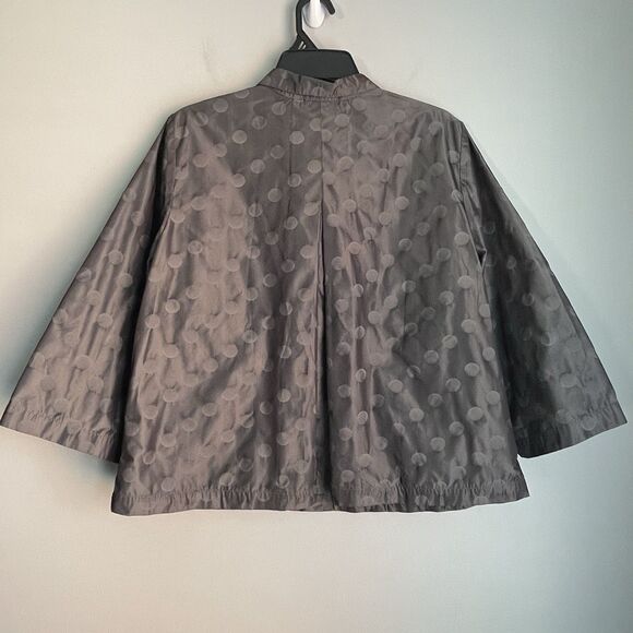 Sun Kim Polka Dot Parachute Top Size M Wide Sleeve Swing Top Jacket Preppy - Picture 2 of 11